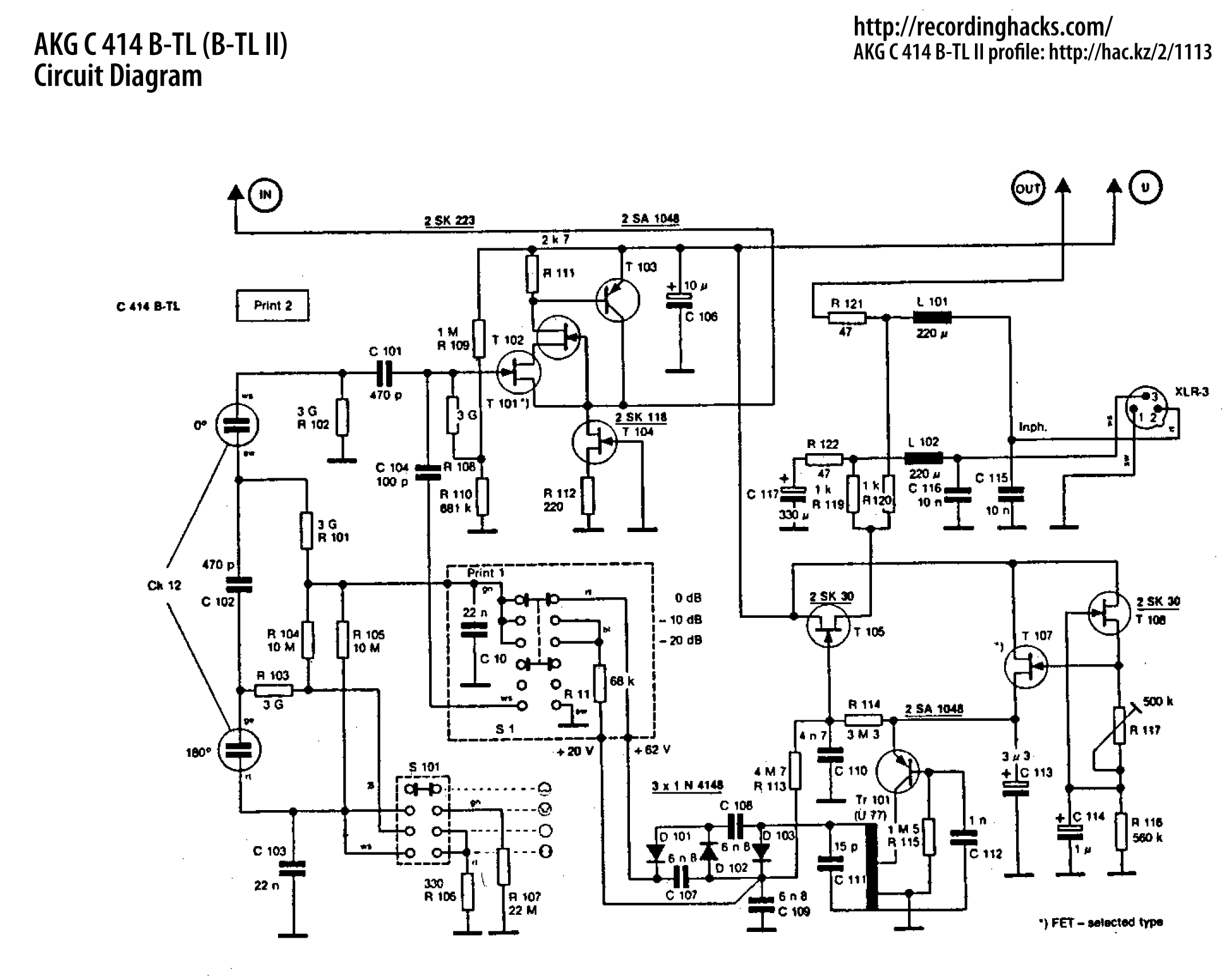 Alimentazione AKG C414